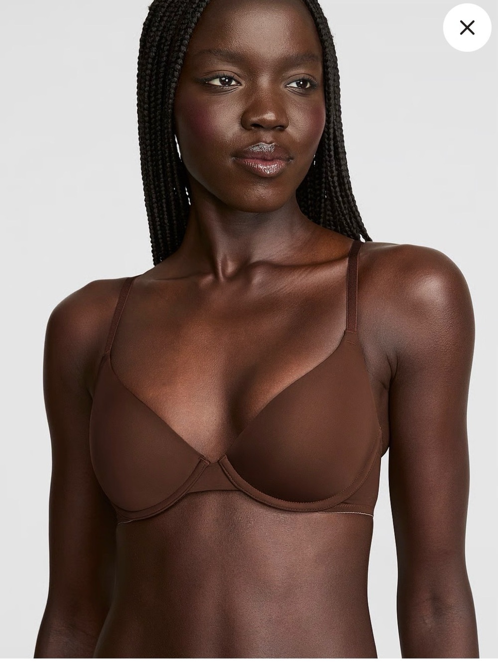 PINK Victoria's Secret Smooth Underwire Bra - Chocolate Brown